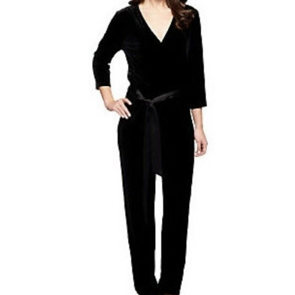 velvet petite jumpsuit